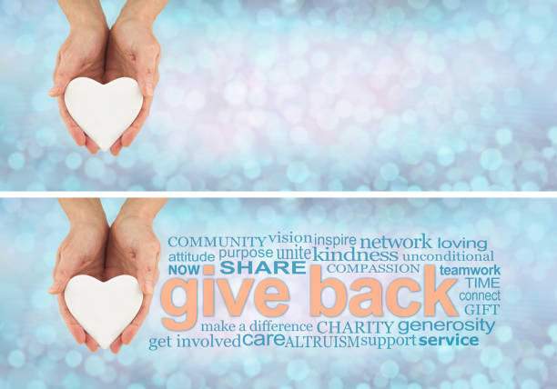 istock Words Associated with giving back from the heart 1336491199