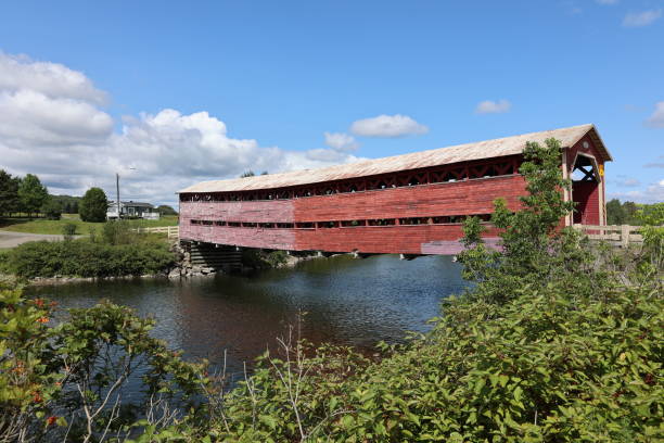 istock Covered Bridge On The Matapedia River 1336492214