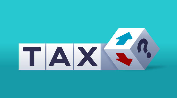 Tax Increase or Decrease Financial Planning Tax going up or down increase or decrease financial planning blocks concept. income tax preparation stock illustrations