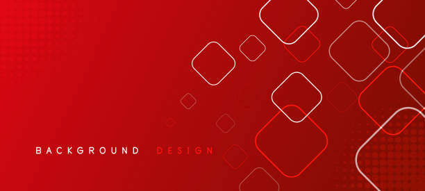 ilustrações de stock, clip art, desenhos animados e ícones de abstract red gradient geometric background. modern futuristic background . can be use for landing page, book covers, brochures, flyers, magazines, any brandings, banners, headers, presentations, and wallpaper backgrounds - abstract red blue backgrounds