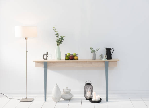 istock modern home interior young room with wooden table lampshade 1336506050