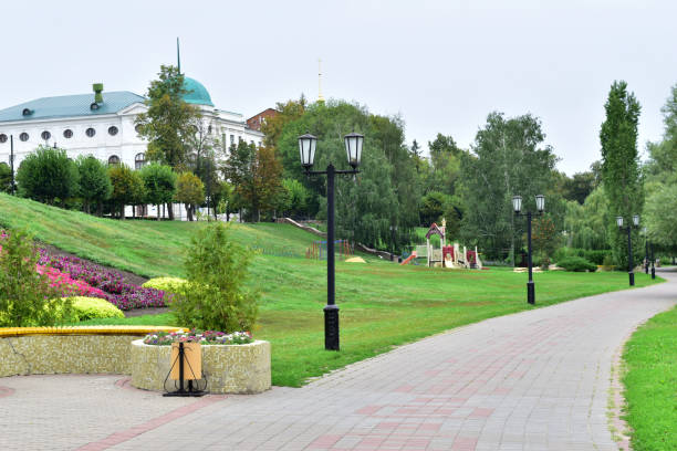 istock Stone path along the embankment. 1336521338