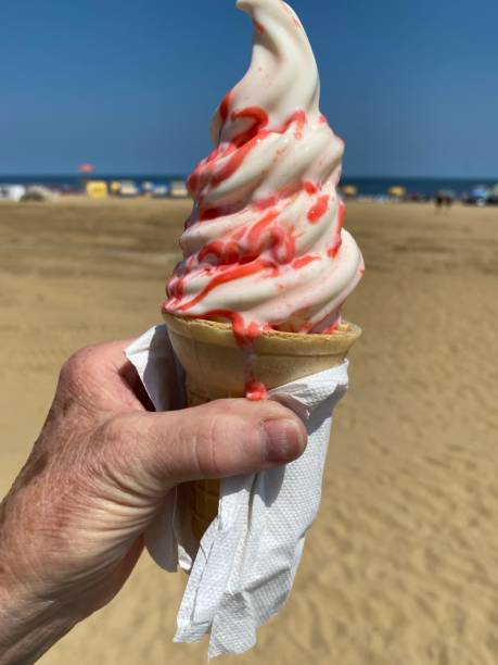 istock Global warming melts my ice cream 1336524758