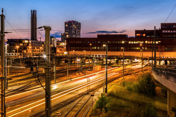 istock Basel railway station at night, Switzerl 1336529908
