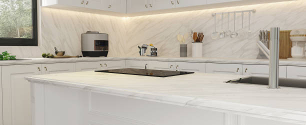 istock View side of white marble island 1336535002