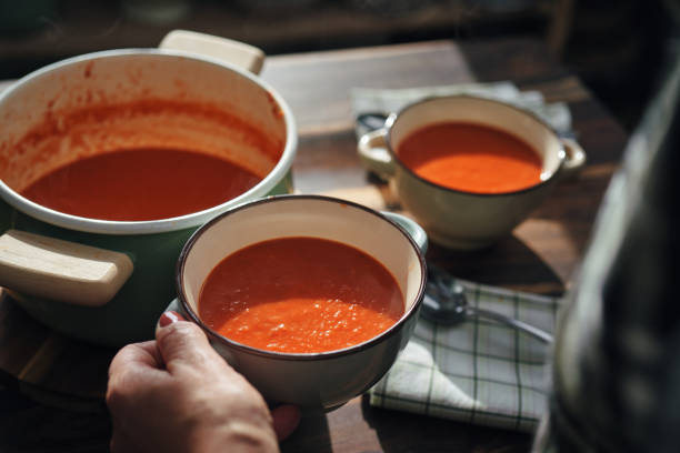 istock Preparing Creamy Tomato Soup 1336539504