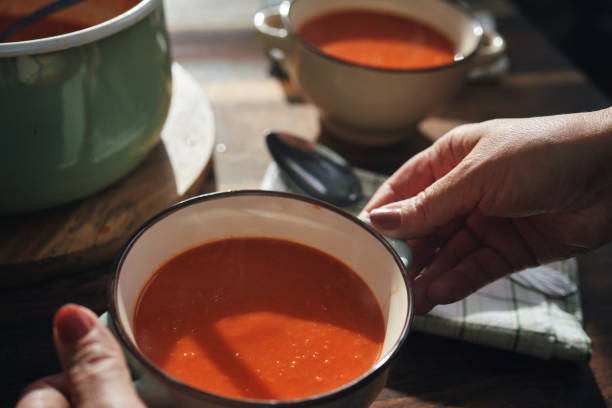 istock Preparing Creamy Tomato Soup 1336539533