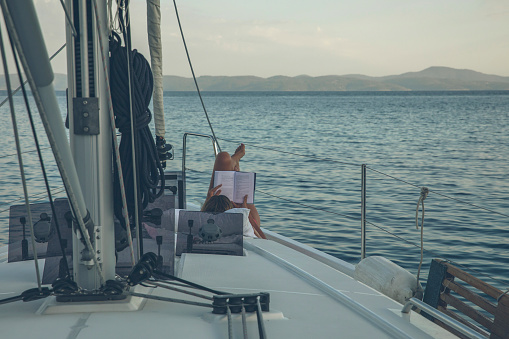 View from sailboat, in summer