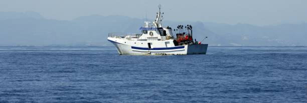 istock Mediterranean longliner boat working in Alicante 1336545547