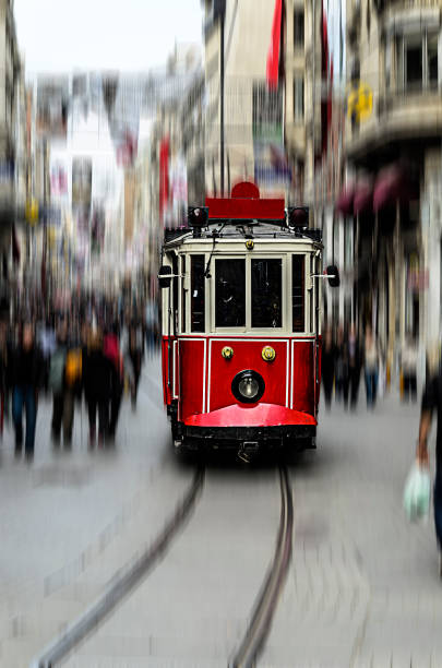 istock Tramway in  Taksim, İstanbul 1336558387