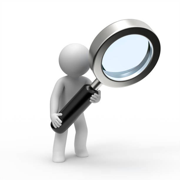 istock 3d man searching with a magnifying glass. 1336569272