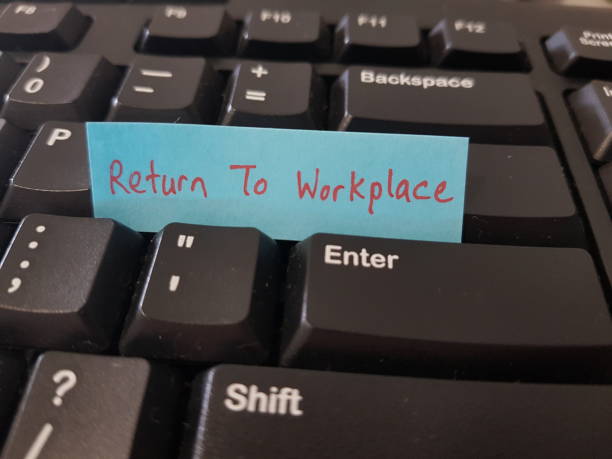 istock Post covid-19 pandemic. Return to work anxiety and phobia. Return to office or workplace concept 1336587629