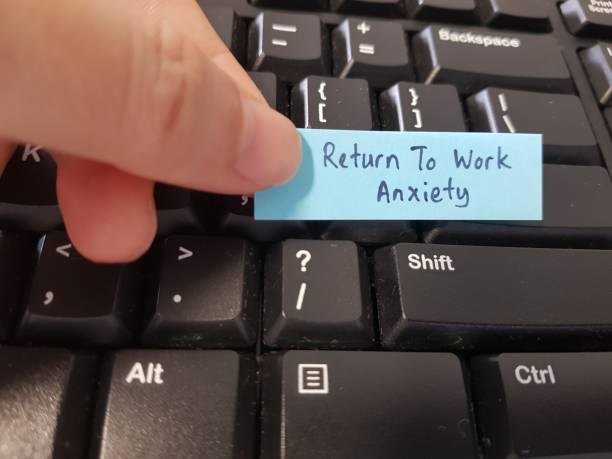 istock Post covid-19 pandemic. Return to work anxiety and phobia. Return to office or workplace concept 1336587638
