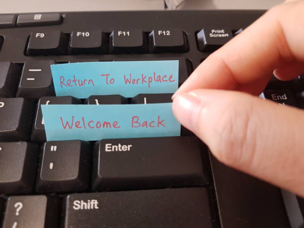 istock Post covid-19 pandemic. Return to work anxiety and phobia. Return to office or workplace concept 1336587639