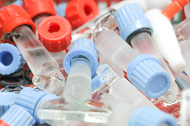 istock laboratory equipment glassware for background 1336600356