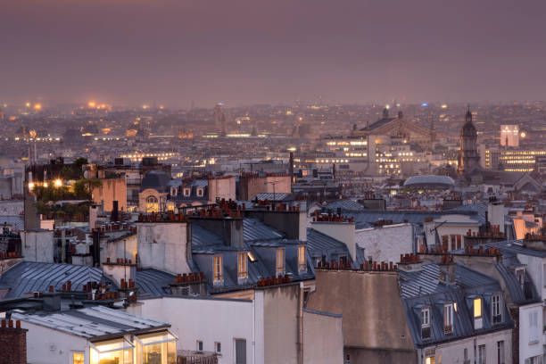 Paris Rooftops stock photo