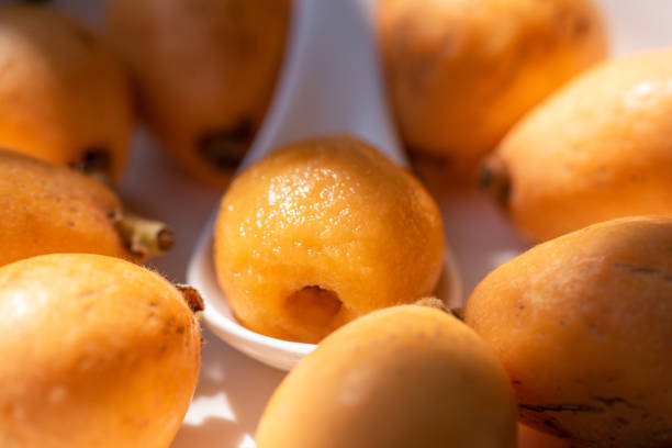 istock Loquats on the plate under the sun 1336603918