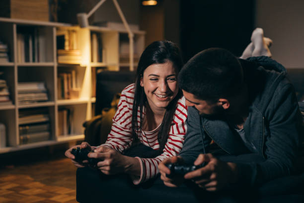 istock young couple spending evening together at home 1336608894
