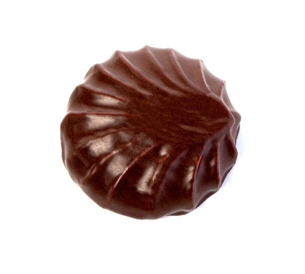 istock Top view of chocolate covered cookie 1336613147