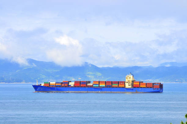 Container ship stock photo