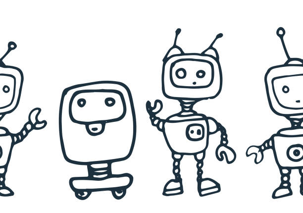 14,014 Cute Robot Drawing Illustrations & Clip Art - iStock