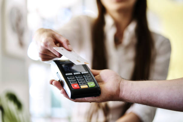 istock Contactless payment with credit card 1336641228