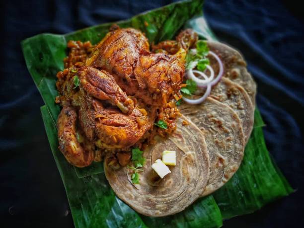 istock chicken with porota 1336644804