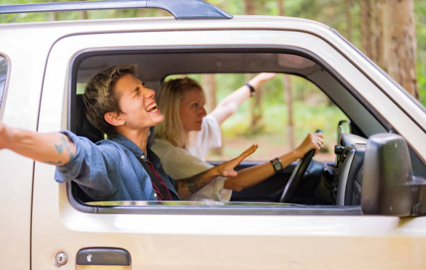istock Singing and enjoying the journey. 1336647019