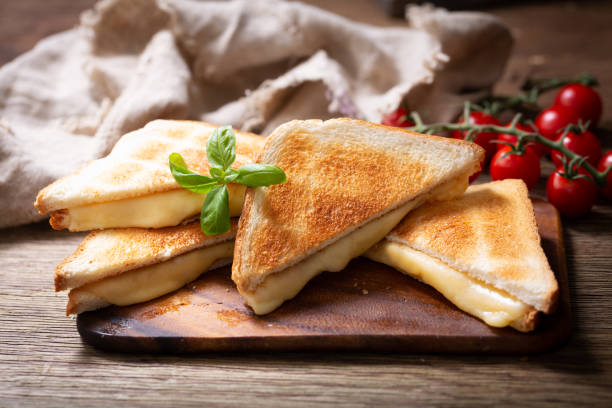 istock Grilled sandwiches with melted cheese 1336655657