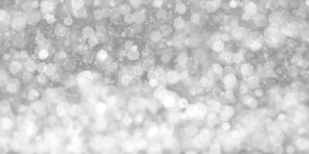 istock Floating white bokeh black background white stardust 3D illustration 1336665387