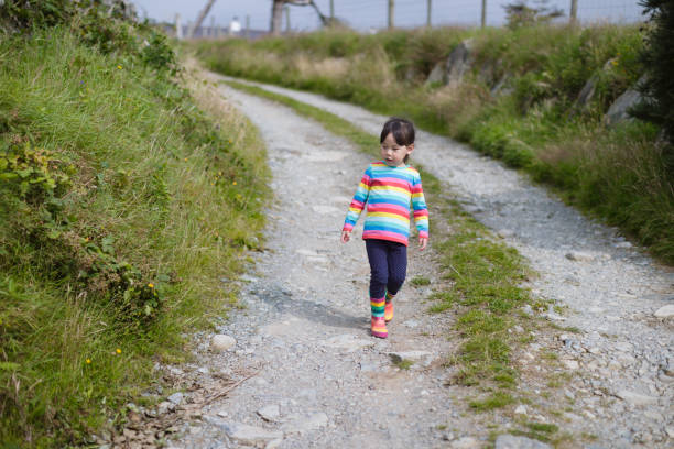 istock Girl Walking On Footpath 1336666943