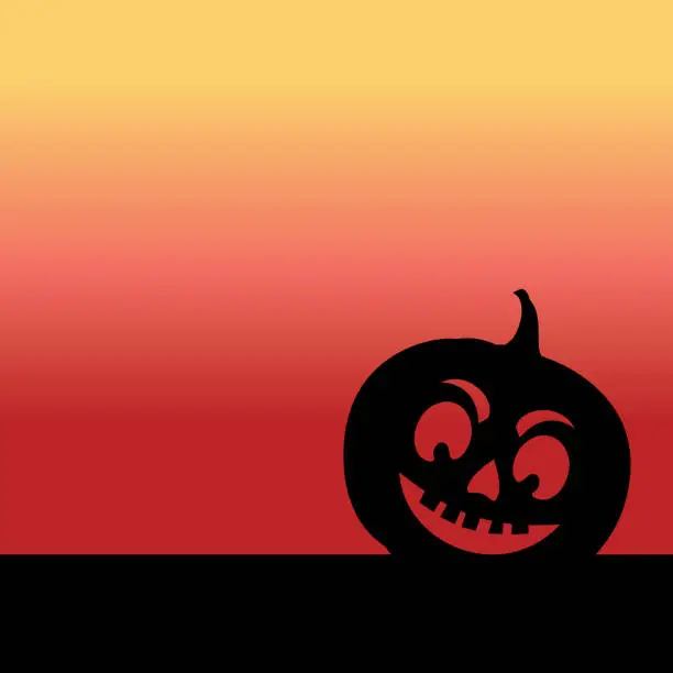 Vector illustration of Fun Halloween Pumpkin Backgrounds