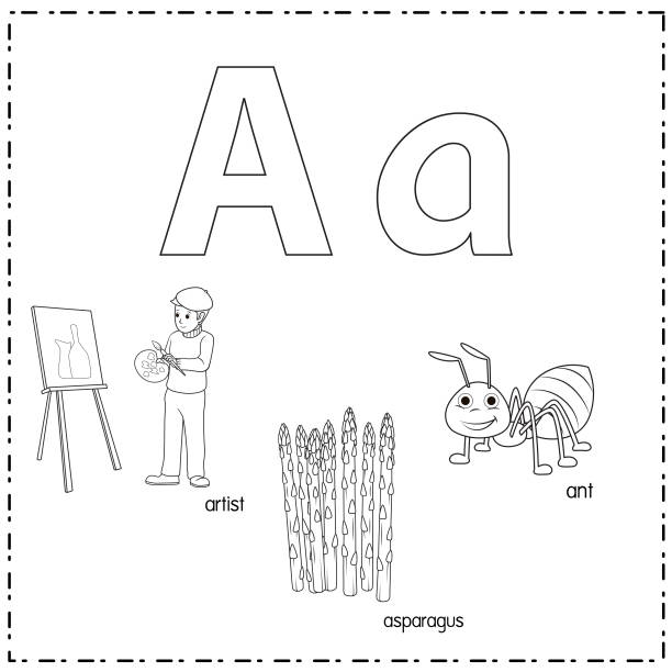 Lowercase A Vector 10+ Lowercase Letters Isolated On White Pictures Illustrations, Royalty ...
