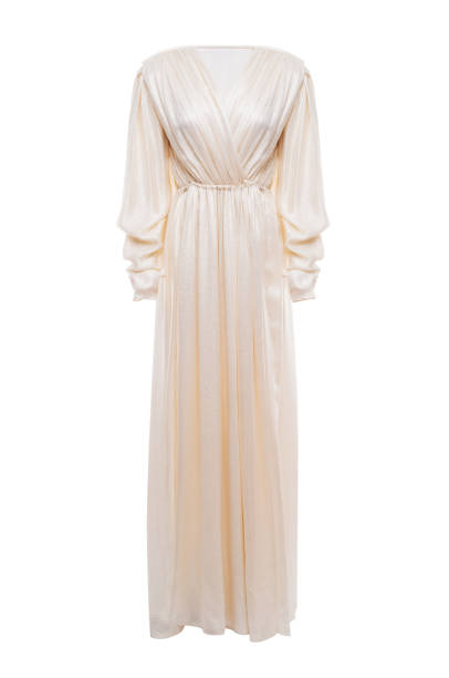 istock Women's dress isolated in white background, invisible mannequin 1336677309