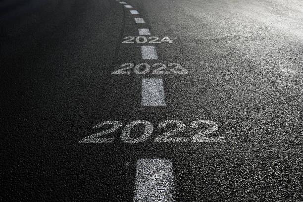 New year 2022 road start New year 2022 road start 2024 stock pictures, royalty-free photos & images