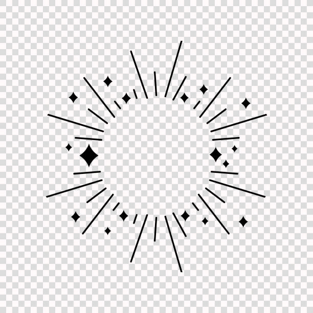 ilustrações, clipart, desenhos animados e ícones de ilustração de estilo cômico de brilho do vetor, modelo de quadro em branco. - galáxia starburst