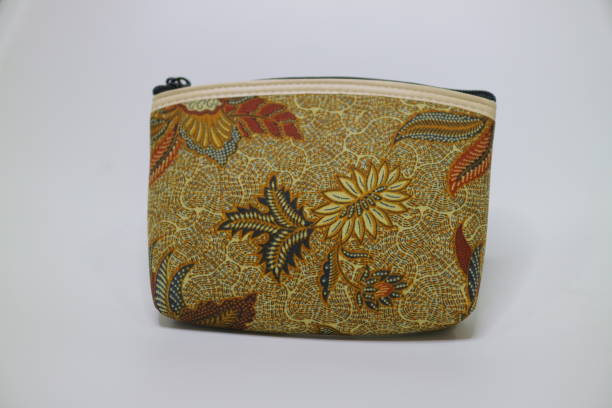 istock small brown pouch with batik motif photo 1336692542