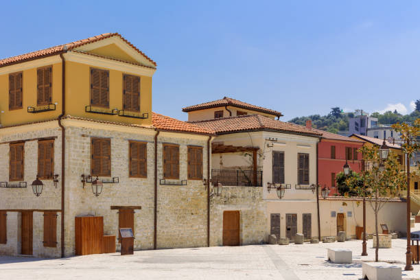 istock Vlora historic typical buildings in historic center 1336694238