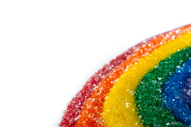 istock Close Up of Decorative Rainbow Cookie 1336694869