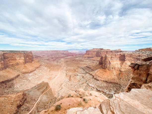 istock Canyon with clouds in the sky 1336703159