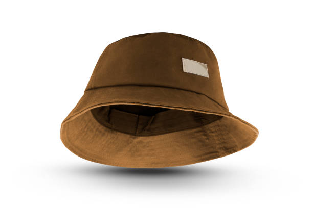 istock brown bucket hat isolated on a white background 1336711955