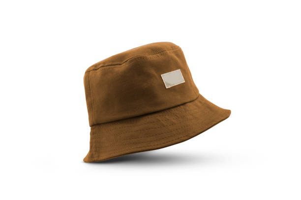 istock brown bucket hat isolated on a white background 1336713095