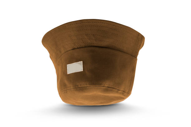 istock brown bucket hat isolated on a white background 1336713125