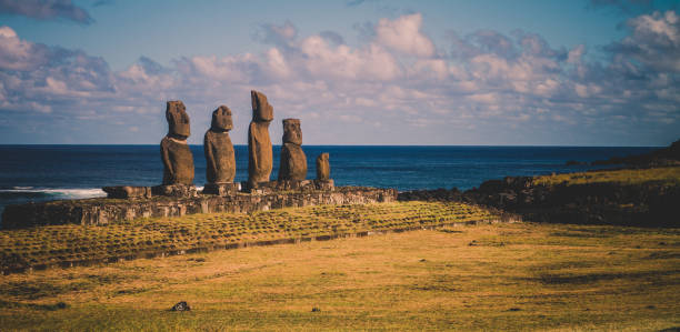 istock Moai at Ahu Tongariki, Easter island, Chile. 1336717489