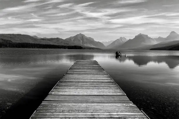 Photo of Looking over Lake McDonald from Apgar at Glacier National Park in Montana, USA