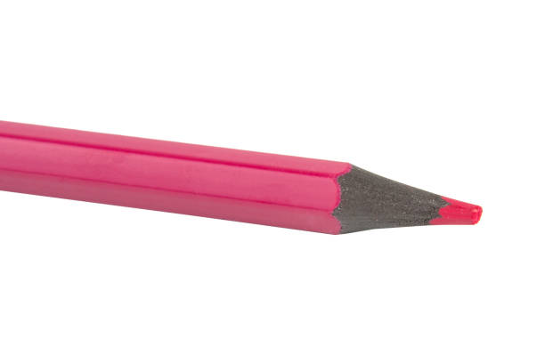 istock Red color pencil isolated on the white 1336729759