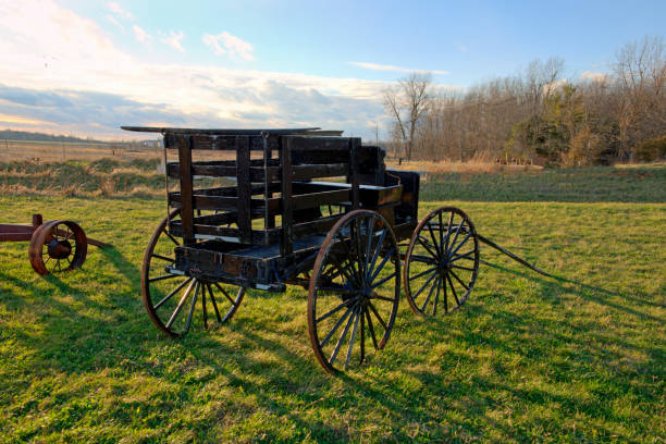 istock Old Amish Horse Drawn Wagon-Hamilton County, Indiana 1336734357