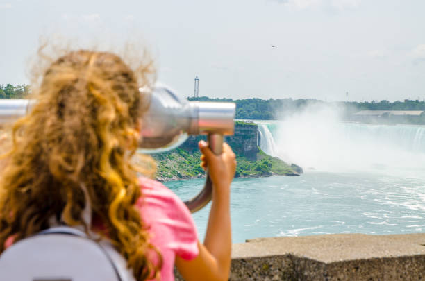 A trip to Niagara Falls. Mixed cultural family.
