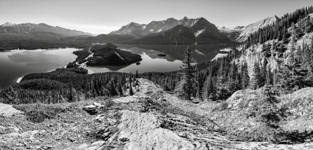 Overlooking the Kananaskis Interlakes in Alberta, Canada