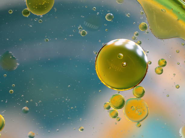 istock Abstract Oil globules in water background 1336739053